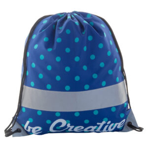custom reflective drawstring bag