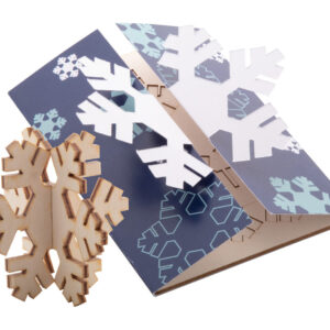 Christmas card, snowflake