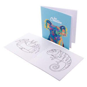 custom colouring booklet, animals