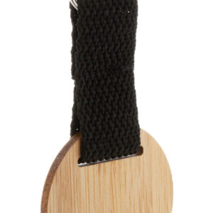 bamboo keyring, round