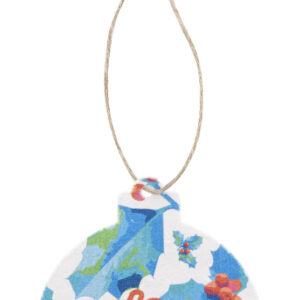 custom seed paper Christmar tree ornament, round