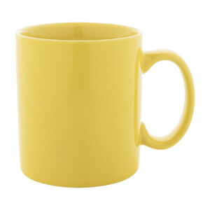 coloured ceramic mug