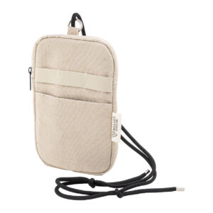 recycled canvas crossbody mobile bag