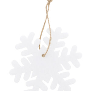 RPET Christmas tree ornament, snowflake