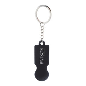 trolley coin keyring